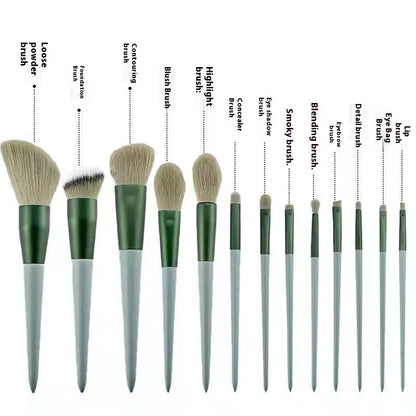 Holly Leaf Makeup Brushes Suit Soft Hair