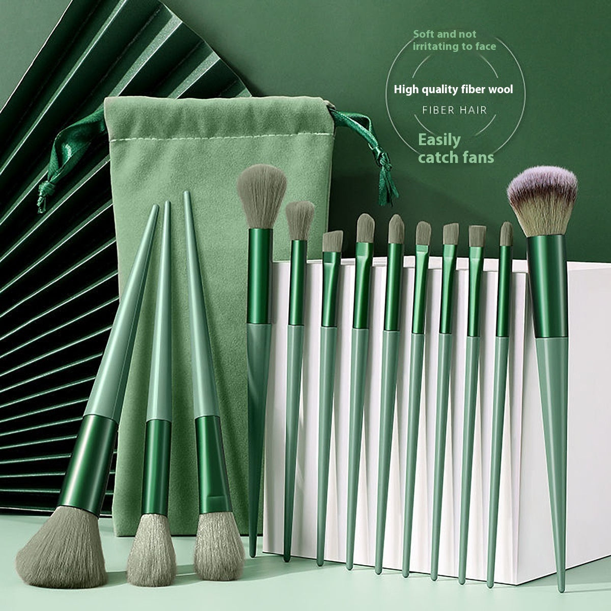 Holly Leaf Makeup Brushes Suit Soft Hair