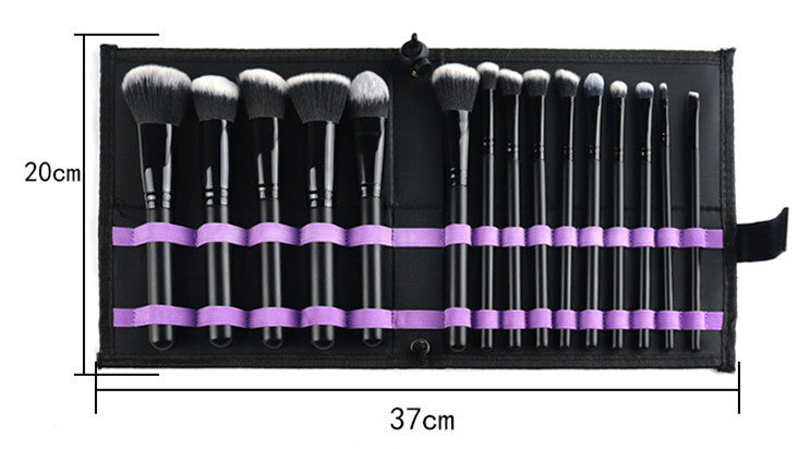 Set Black Cosmetic Brush Full Set