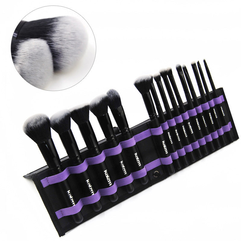 Set Black Cosmetic Brush Full Set